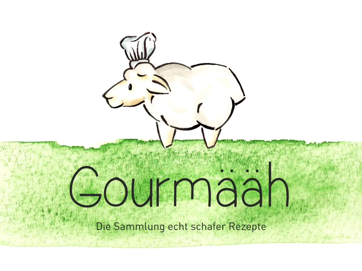 Start screen of the App, we are greeted by a cute illustrated sheep with Chef's hat.